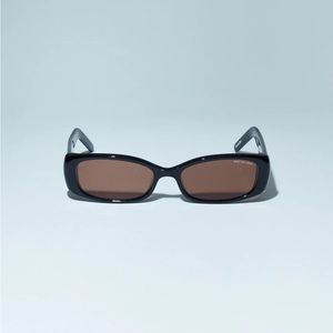 DMY BY DMY Billy Black Rectangular Sunglasses